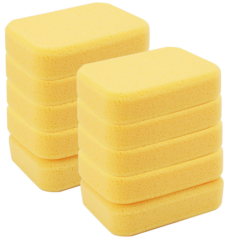 [Australia - AusPower] - Yesland 10 Pcs Sponges, Perfect Synthetic Sponges for Painting, Crafts, Grout, Cleaning, Pottery, Clay - 7.5 x 5.5 x 2 Inches 