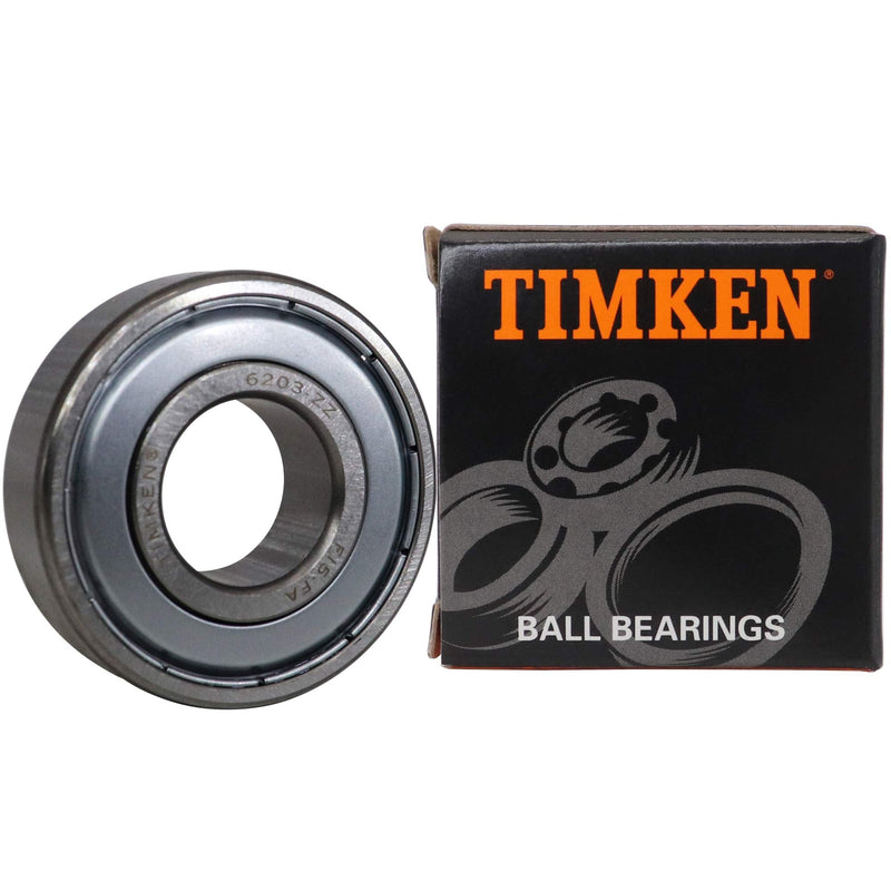 [Australia - AusPower] - 2PACK TIMKEN 6203-2Z Double Metal Seal Bearings 17x40x12mm, Pre-Lubricated and Stable Performance and Cost Effective, Deep Groove Ball Bearings. 
