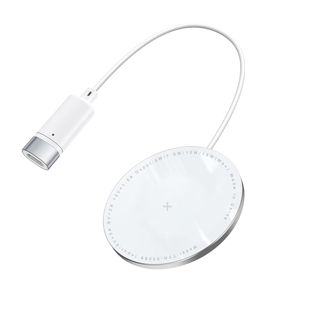 [Australia - AusPower] - Magnetic Wireless Charger Magnetic iPhone 12 Charging Qi Certified Fast Charge 15W Charging Pad Compatible with MagSafe Charger,Phone 12/12 Pro / 12 Pro Max / 12 Mini / 13 White 