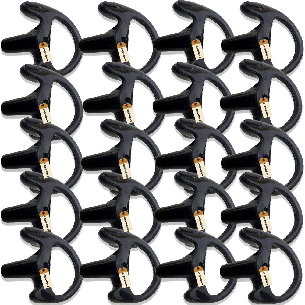[Australia - AusPower] - Replacement Earmold Earbud Left Ear Piece Compatible for Motorola Kenwood Midland Two Way Radio Acoustic Coil Tube Earpiece - Silicone Walkie Talkie Earmould Ear Buds Black Medium, Lsgoodcare 