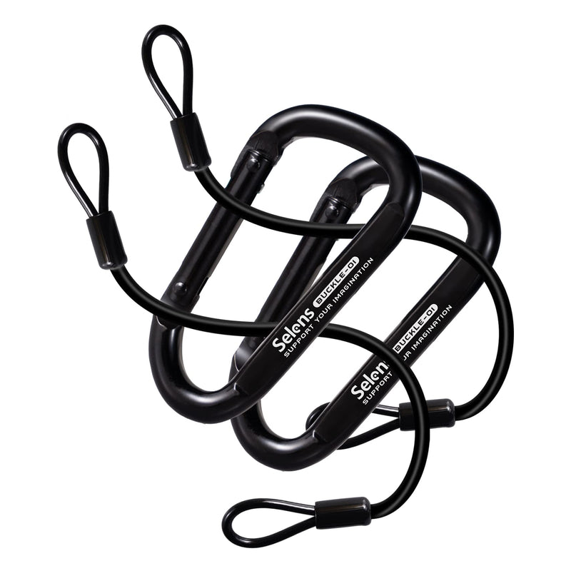 [Australia - AusPower] - Selens Electrical Tape Holder for Gaffers Tape, Quick Lock Steel Clip Snap Hooks with 15" Hanging Rope for Photography, Film, Stage and Television Production Carrying Tools 