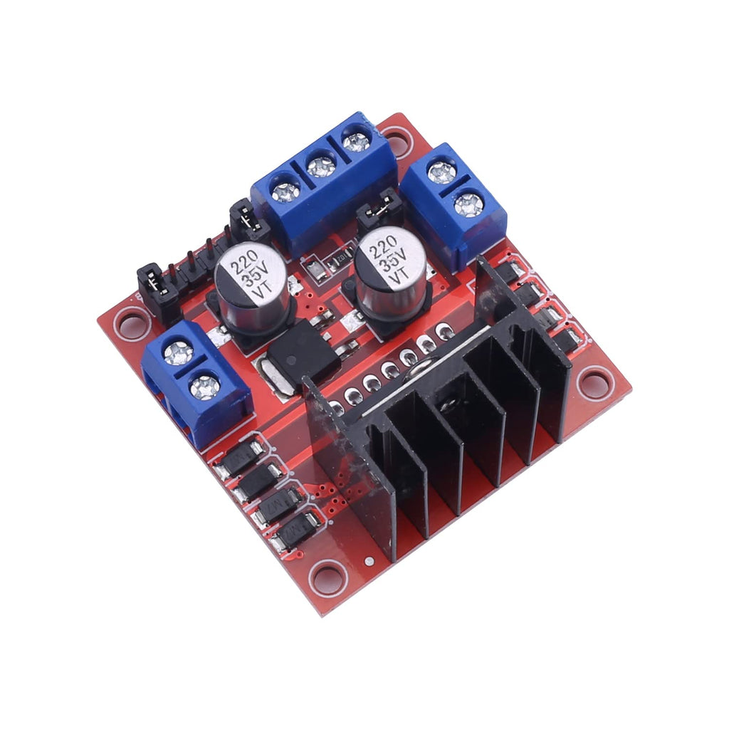 [Australia - AusPower] - Fielect L298N Motor Drive Controller Board Module Dual H Bridge DC Stepper for Arduino 1pcs 