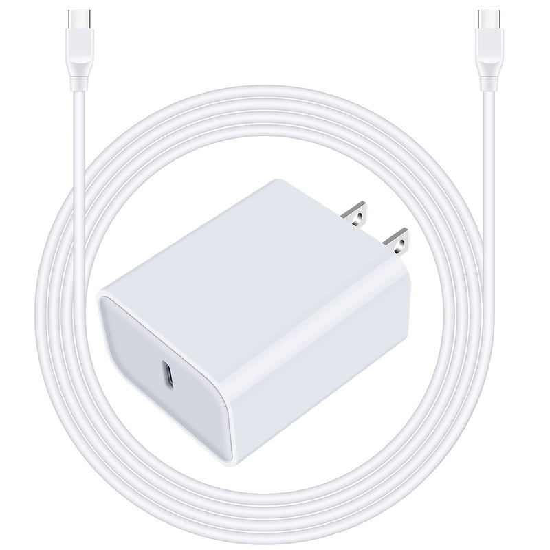 [Australia - AusPower] - 20W USB C Charger Pixel 6 Fast Charger for Google Pixel 6 Pro 6 5a 5 4 XL 4a 3a XL 3XL 2,Samsung S22 S21 S20 Z Flip 3 A12 A13 A02S A03S A32, 3A PD Power Adapter Block Wall Plug+6FT Type C to C Cable White 