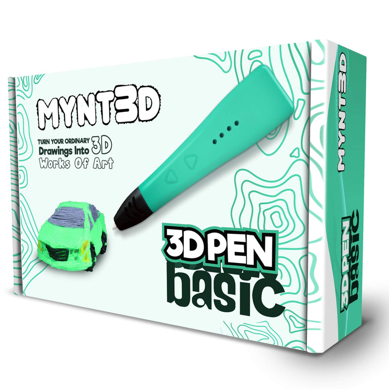[Australia - AusPower] - MYNT3D Basic 3D Pen [New for 2020] 1.75mm ABS and PLA Compatible 3D Printing Pen 