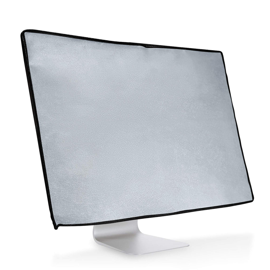 [Australia - AusPower] - kwmobile Monitor Cover Compatible with 27-28" Monitor - Monitor Cover Dust PC Screen Protector - Light Grey 