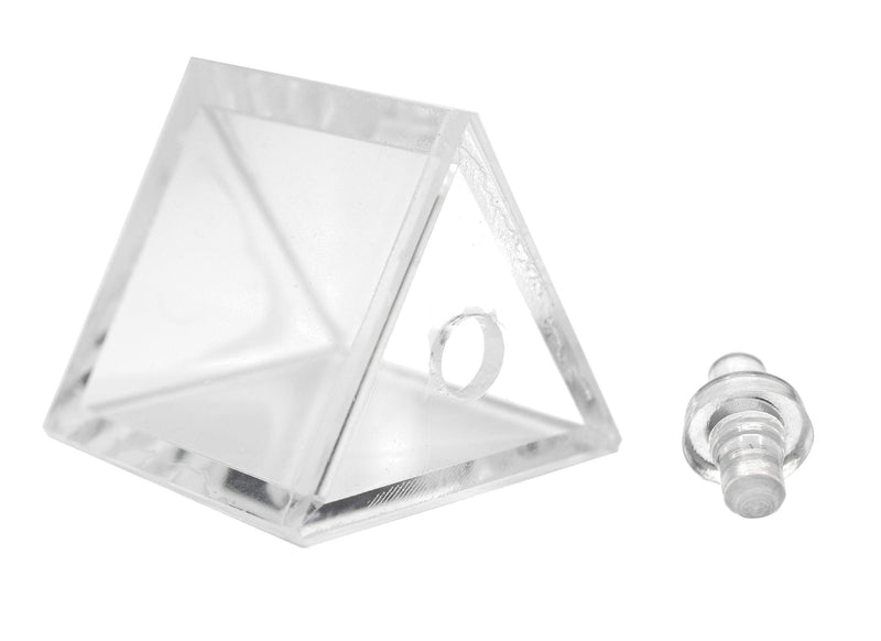 [Australia - AusPower] - Hollow Acrylic Prism & Stopper, 1.5 Inch - Great for Studying Snell's Law of Refraction - Eisco Labs 