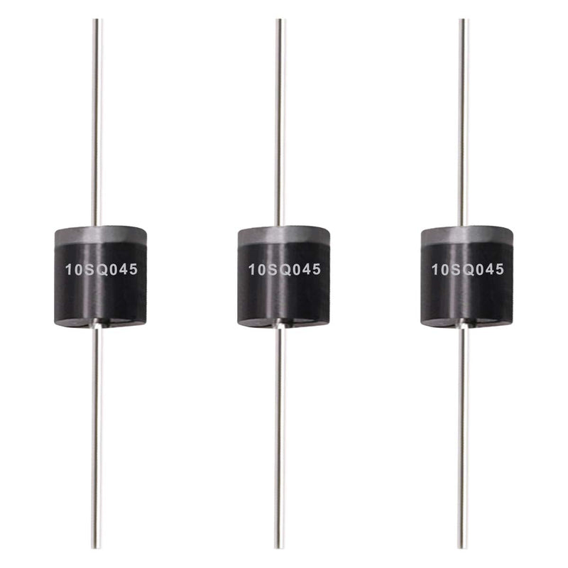 [Australia - AusPower] - Tnisesm 40 Pcs 10SQ045 10A 45V Schottky Blocking Diode, Rectifiers Diode,Diode Axial Kit for Solar Panel 