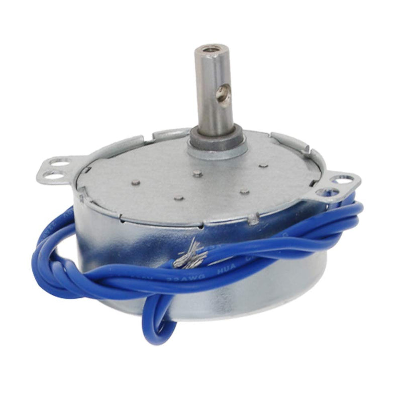 [Australia - AusPower] - Fielect 1Pcs Synchronous Motor Turntable Motor CW/CCW Direction 4W Frequency 8-10RPM TYC-50 Horizontal Hole Tapping Shaft AC 110V 