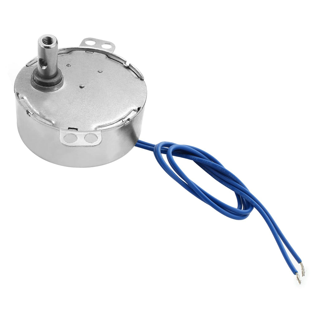 [Australia - AusPower] - Fielect 1Pcs Synchronous Motor Turntable Motor CW Direction 4W Frequency 8-10RPM TYC-50 Horizontal Hole Tapping Shaft AC 110V 