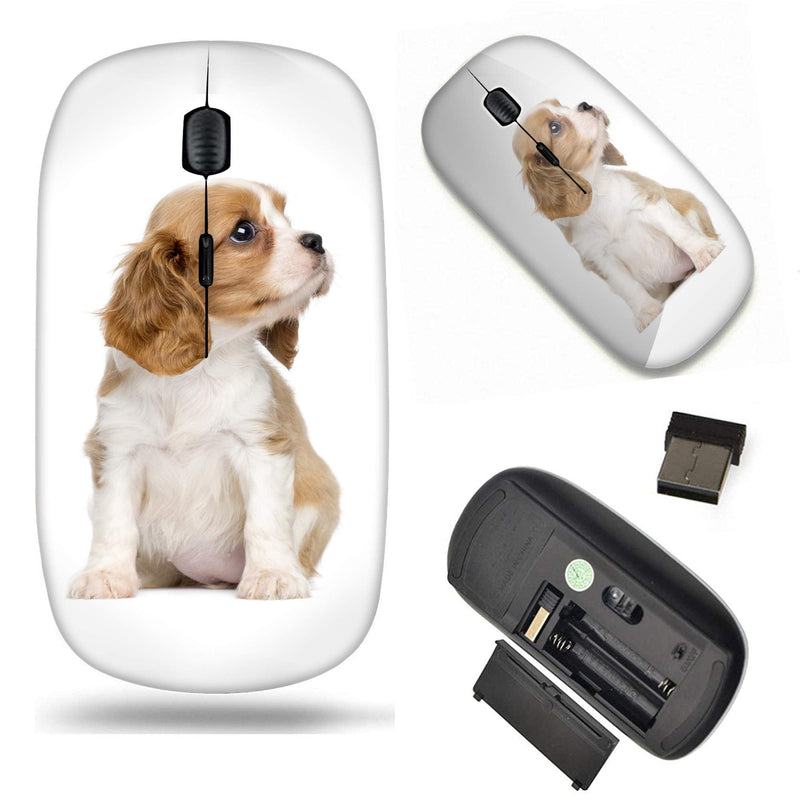 [Australia - AusPower] - Unique Pattern Optical Mice Mobile Wireless Mouse 2.4G Portable for Notebook, PC, Laptop, Computer - Sad Cavalier King Charles Spaniel Puppy Dog 