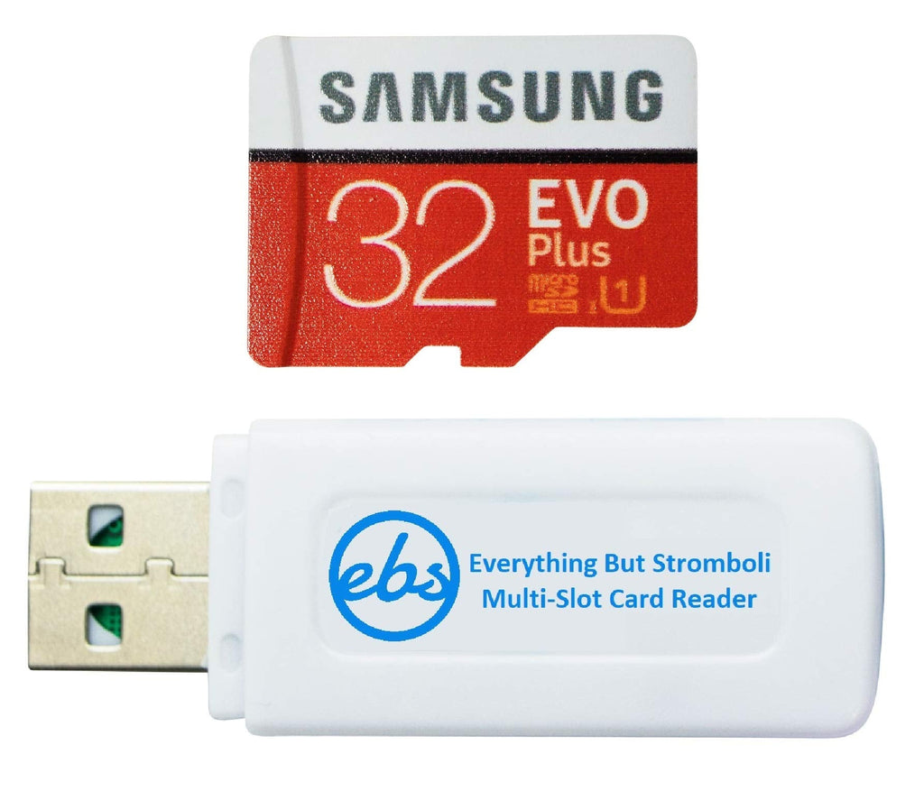[Australia - AusPower] - Samsung EVO+ Plus 32GB MicroSD Card for Samsung Phone Works with Galaxy S20 Fan Edition, S20 FE 5G Cell Phone (MB-MC32G) Bundle with (1) Everything But Stromboli SD & Micro SDHC Memory Card Reader 