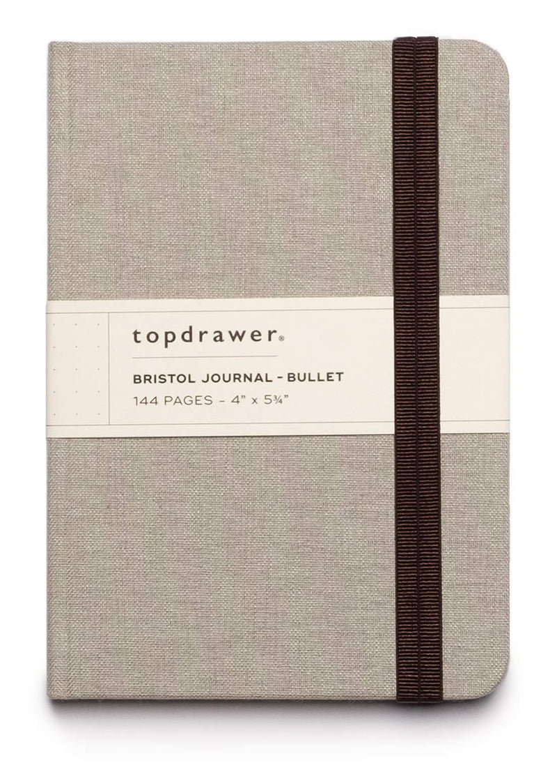 [Australia - AusPower] - Topdrawer Bristol Journal, Small (4" x 5.75"), Dotted, 144 Pages, Platinum Platinum | Dotted 