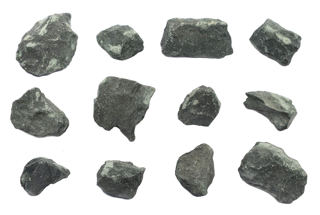 [Australia - AusPower] - 12PK Raw Chlorite, Metamorphic Mineral Specimens - Approx. 1" - Geologist Selected & Hand Processed - Great for Science Classrooms - Class Pack - Eisco Labs 12 