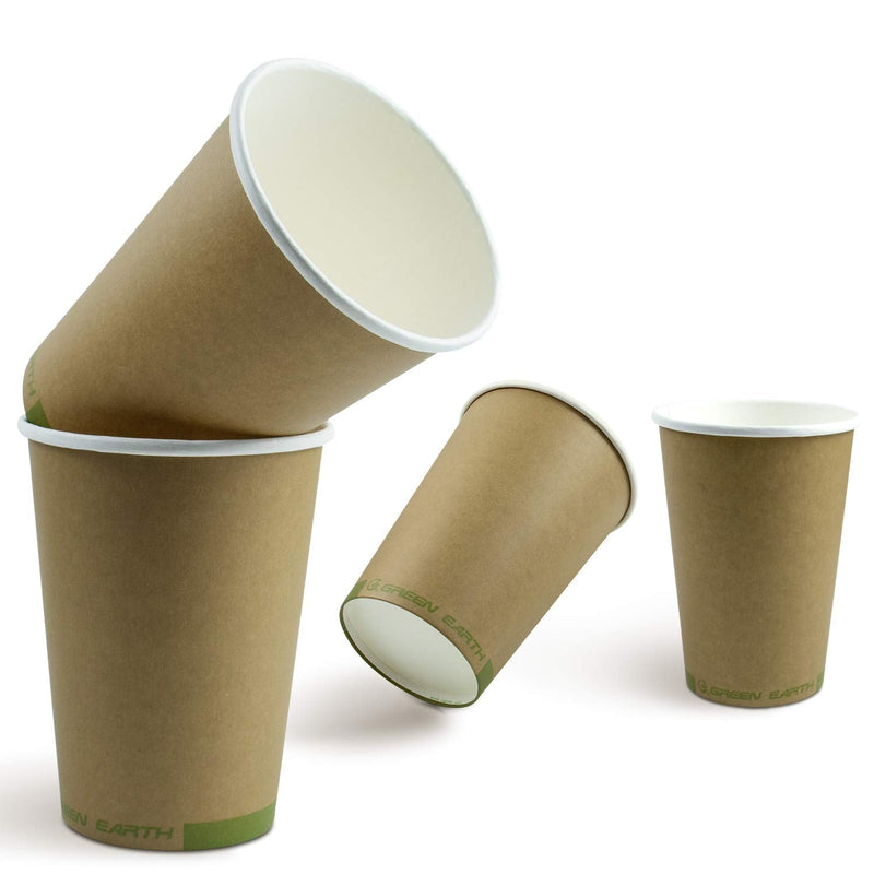 [Australia - AusPower] - Green Earth, 32 oz. Soup Cups - For Hot and Cold Foods - Kitchen Friendly - Sturdy and Thick (25 Pack) 32 oz - 25 Count Brown 