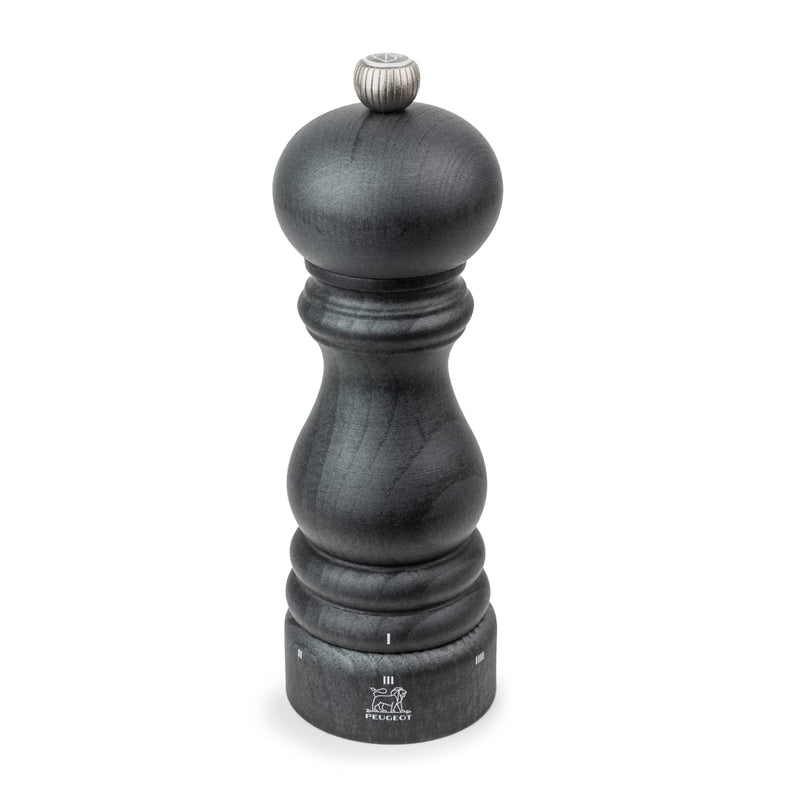 [Australia - AusPower] - Peugeot - Paris u’Select Manual Salt Mill - Adjustable Grinder - Beechwood, Graphite Finish 18cm - 7in 