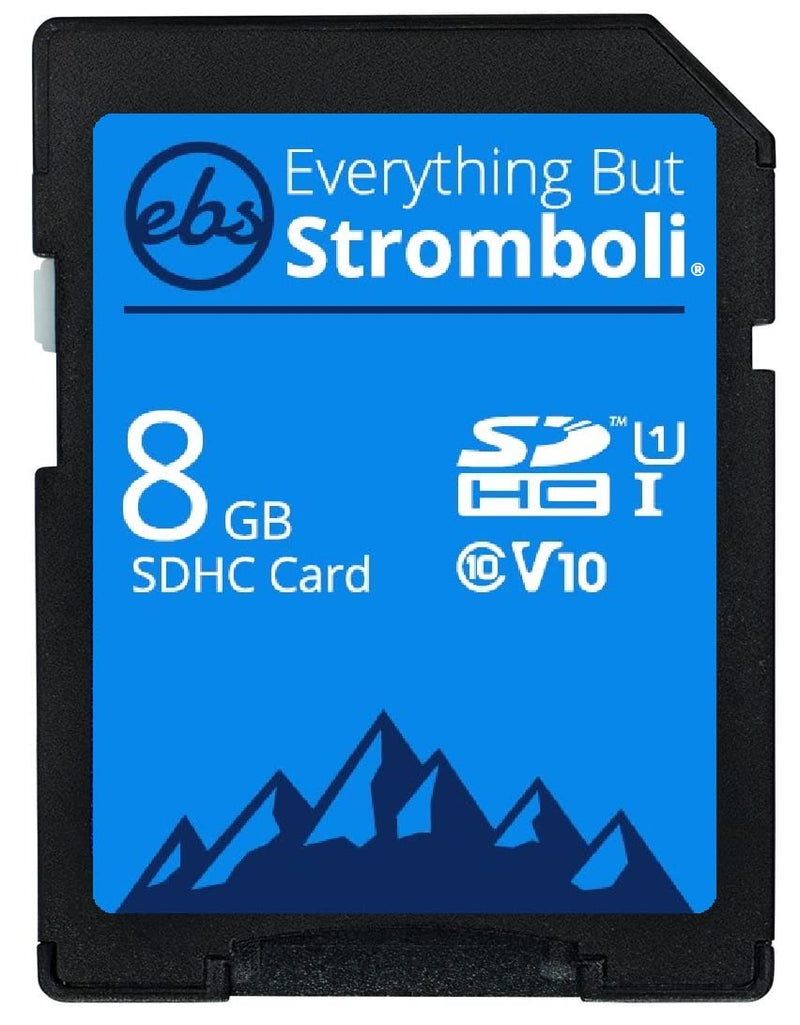 [Australia - AusPower] - Everything But Stromboli 8GB SD Card Class 10 UHS-1 U1 V10 Speed C10 8G SDHC Memory Card for Canon Powershot SX Series Works with SX530 HS, SX70, SX740, SX620, SX540, SX420 is, SX730, SX60 HS Camera 
