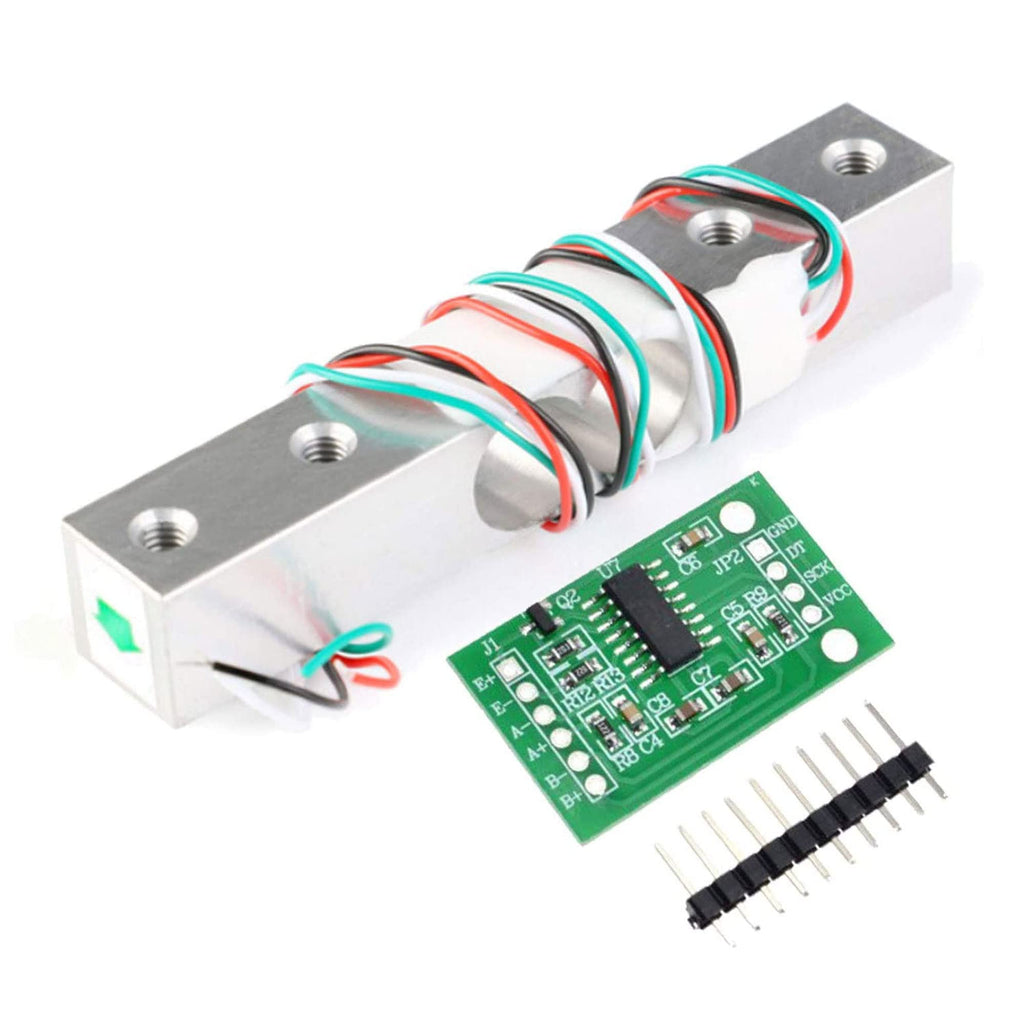 [Australia - AusPower] - ALAMSCN Digital Load Cell Weight Sensor + HX711 Weighing Sensor ADC Module for Arduino DIY Portable Electronic Kitchen Scale Kit (1KG+HX711) 1KG+HX711 