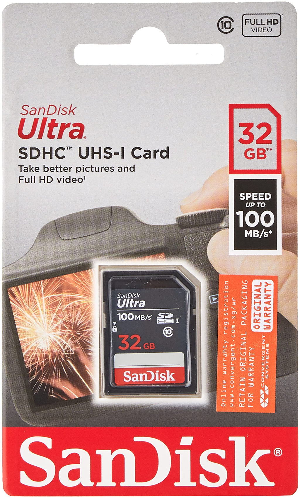 [Australia - AusPower] - 32GB Ultra 100MBs Sandisk SDHC Memory Card 