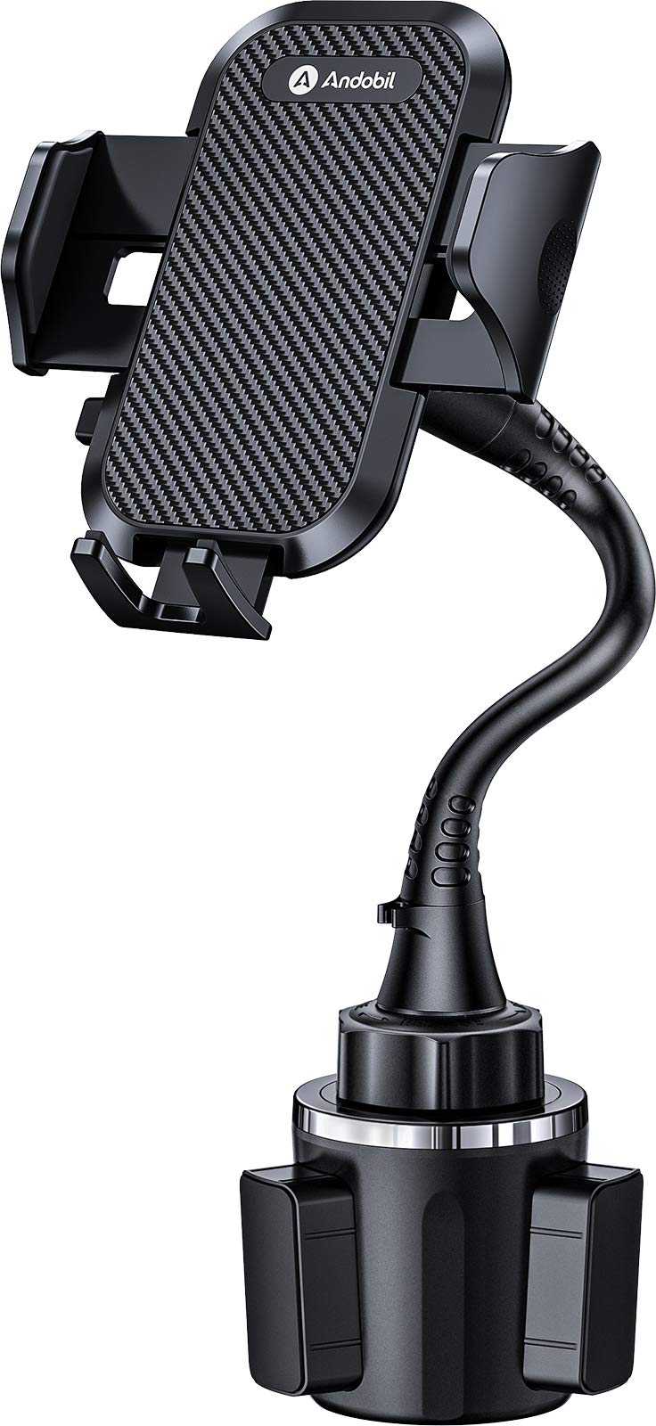 [Australia - AusPower] - [Newest & Solidest] andobil 15in Car Cup Phone Holder, [Stable & Adjustable] Long Neck Cup Holder Phone Mount for Car Truck, [Hold Big Phones Firmly] Fit for iPhone 13 12 11 Pro Max & All Cell Phones 