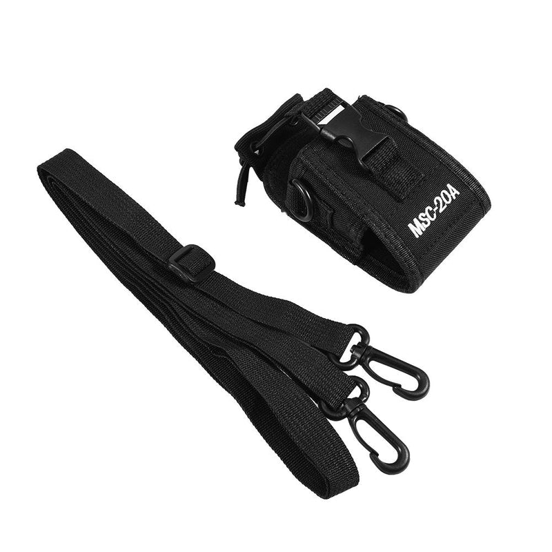 [Australia - AusPower] - Walkie Talkie Belt Case Bag Universal MSC-20A Nylon Pouch with Strap Compatible with Kenwood/ Motorola/ HYT Two Way Radio 