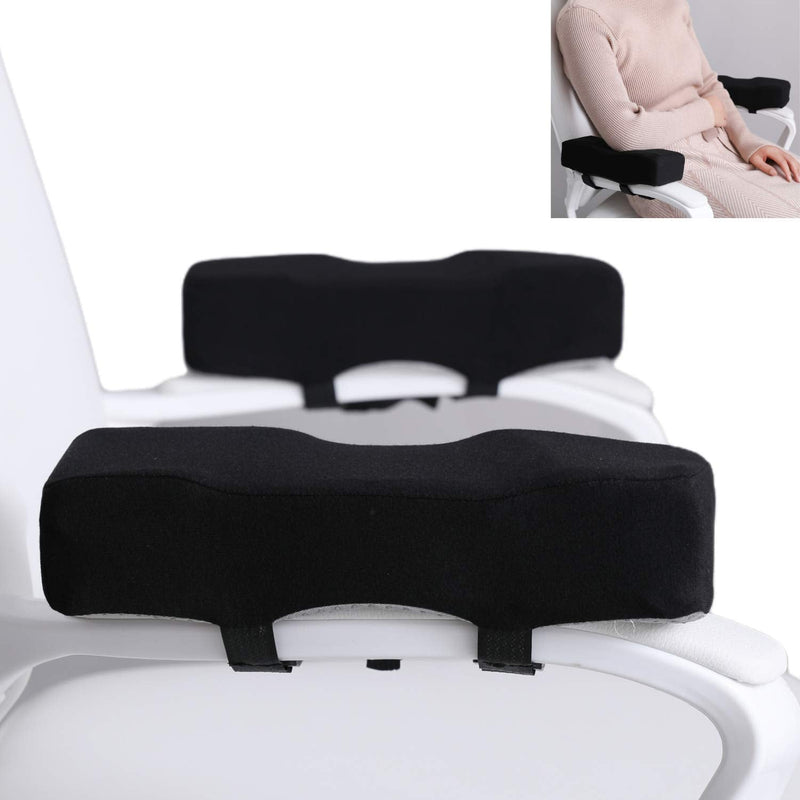 [Australia - AusPower] - EcoLifeDay Chair Extra Thick Ergonomic armrest Cushions Elbow Pillow Pressure Relief Office Chair Gaming Chair armrest with Memory Foam armrest Pads 2-Piece Set of Chair 