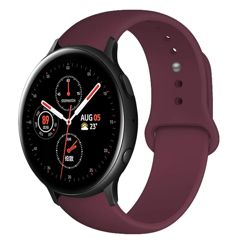 [Australia - AusPower] - Morsey 22mm Soft Silicone Watch Bands Compatible for Samsung Galaxy Watch 46mm/Samsung Galaxy Watch 3 45mm/Gear S3 Frontier/Classic, Sport Strap Wristband Replacement Bracelet for Women Men Wine 