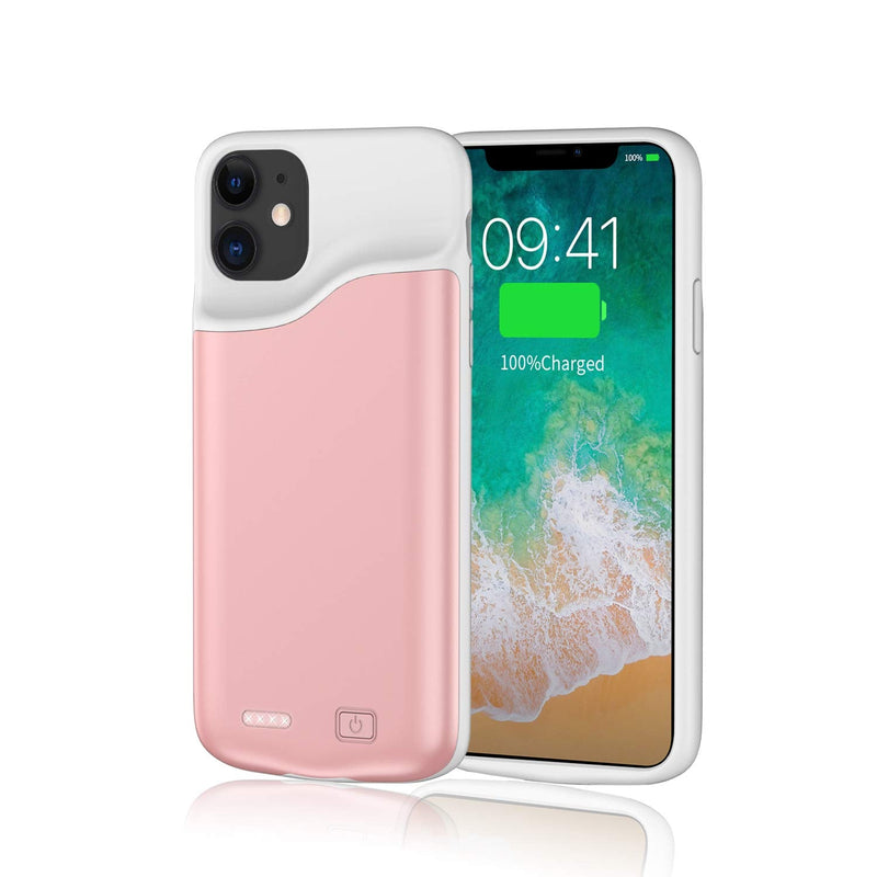 [Australia - AusPower] - Battery Case for iPhone 11，YISHDA 2020 Upgraded [6000mAh] Protective Portable Charging Case，Rechargeable Charging Case, External Charging Cover (6.1 inch) iPhone 11 (6.1") 