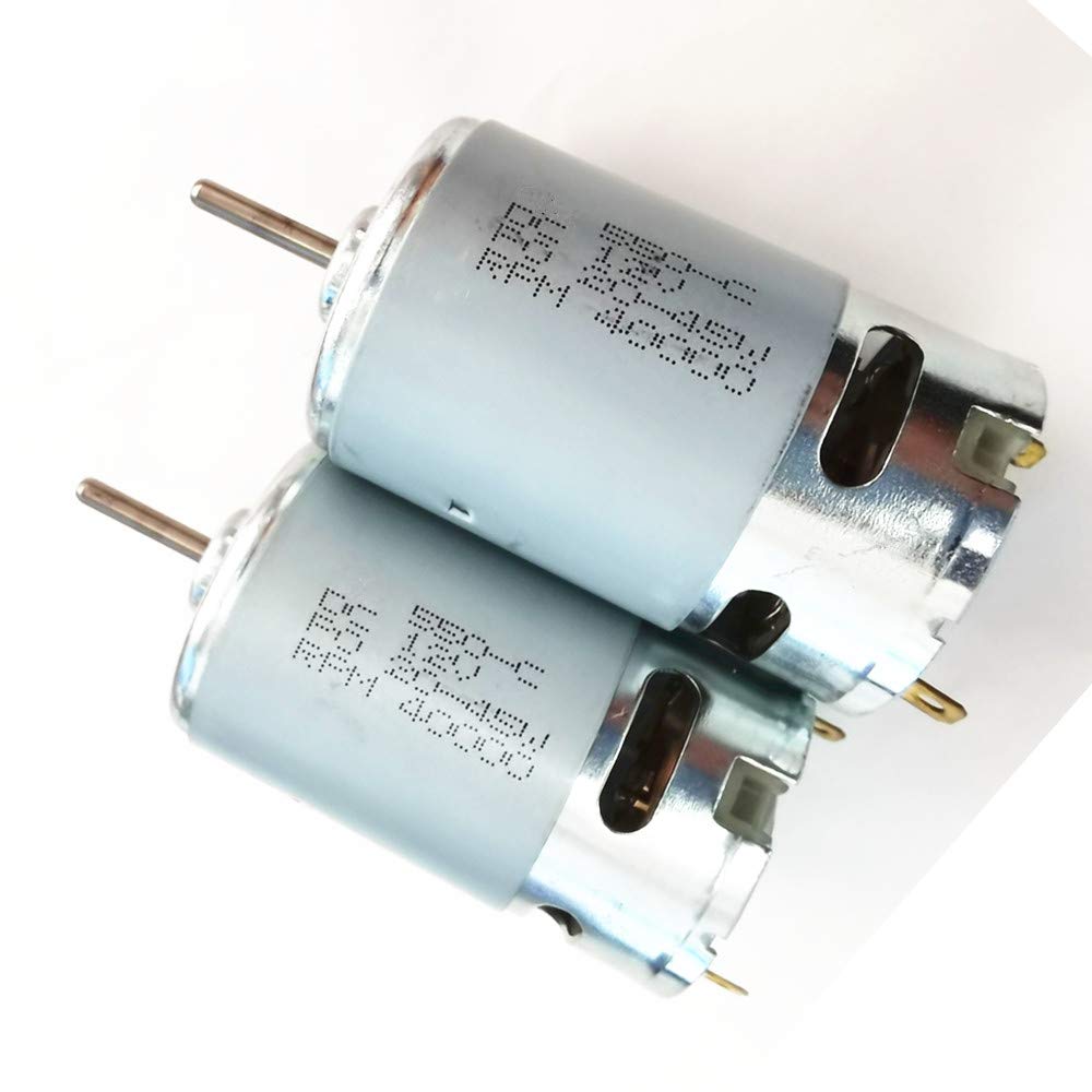 [Australia - AusPower] - weelye 2 Pcs 12V550 RPM 40000 with High Torque 12 Volt DC Motor, SUV Parts Electric Electric Motor , Suitable for RC Car Children Ride on Toys Replacement Parts 