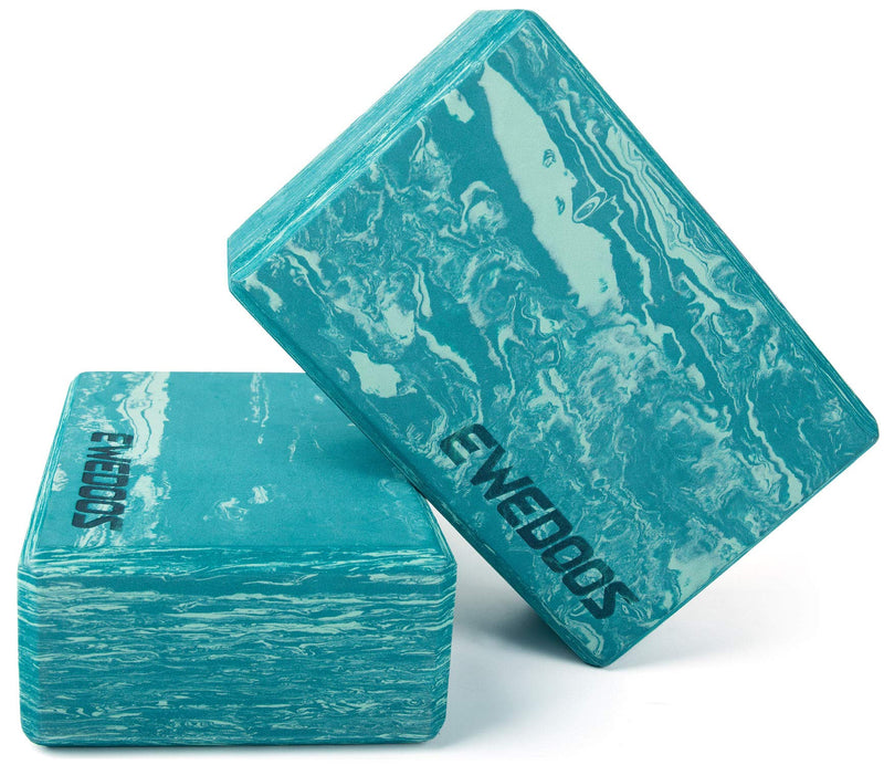 [Australia - AusPower] - Ewedoos Yoga Blocks 2 Pack Eco Friendly Yoga Block High-Density Non-Slip Yoga Block Set for Yoga Pilates 