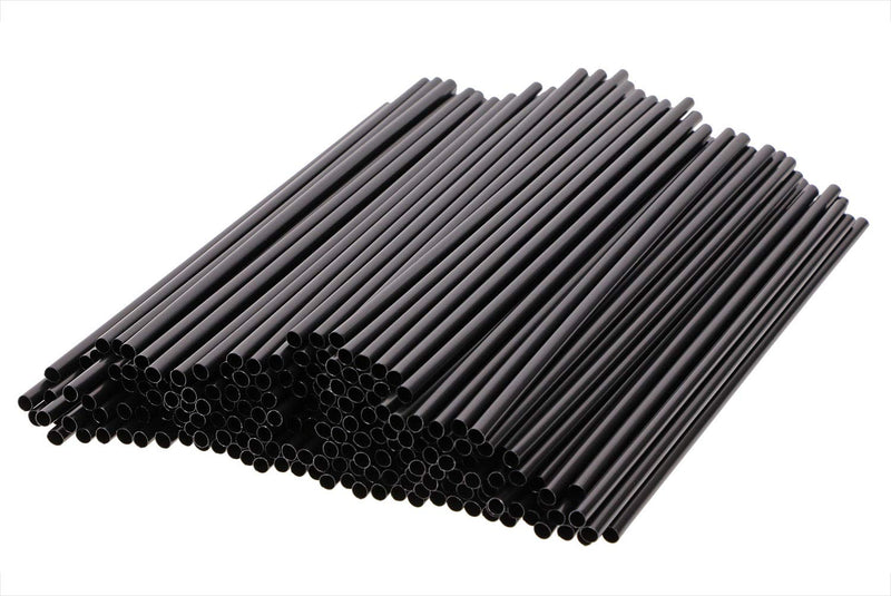 [Australia - AusPower] - Tupalizy 200PCS Black Plastic Straws Drinking Coffee Stirrers for Wedding Coffee Sip Stir Sticks for Cocktail Tea Chocolate Hot Water Cold Drinks Cups Travel Mugs Crafts Home Bars, 7.87inch 200 