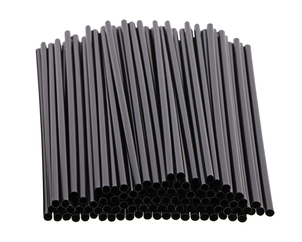 [Australia - AusPower] - Tupalizy 100PCS Black Plastic Straws Drinking Coffee Stirrers for Wedding Coffee Sip Stir Sticks for Cocktail Tea Chocolate Hot Water Cold Drinks Cups Travel Mugs Crafts Home Bars, 5.12 inch 100 
