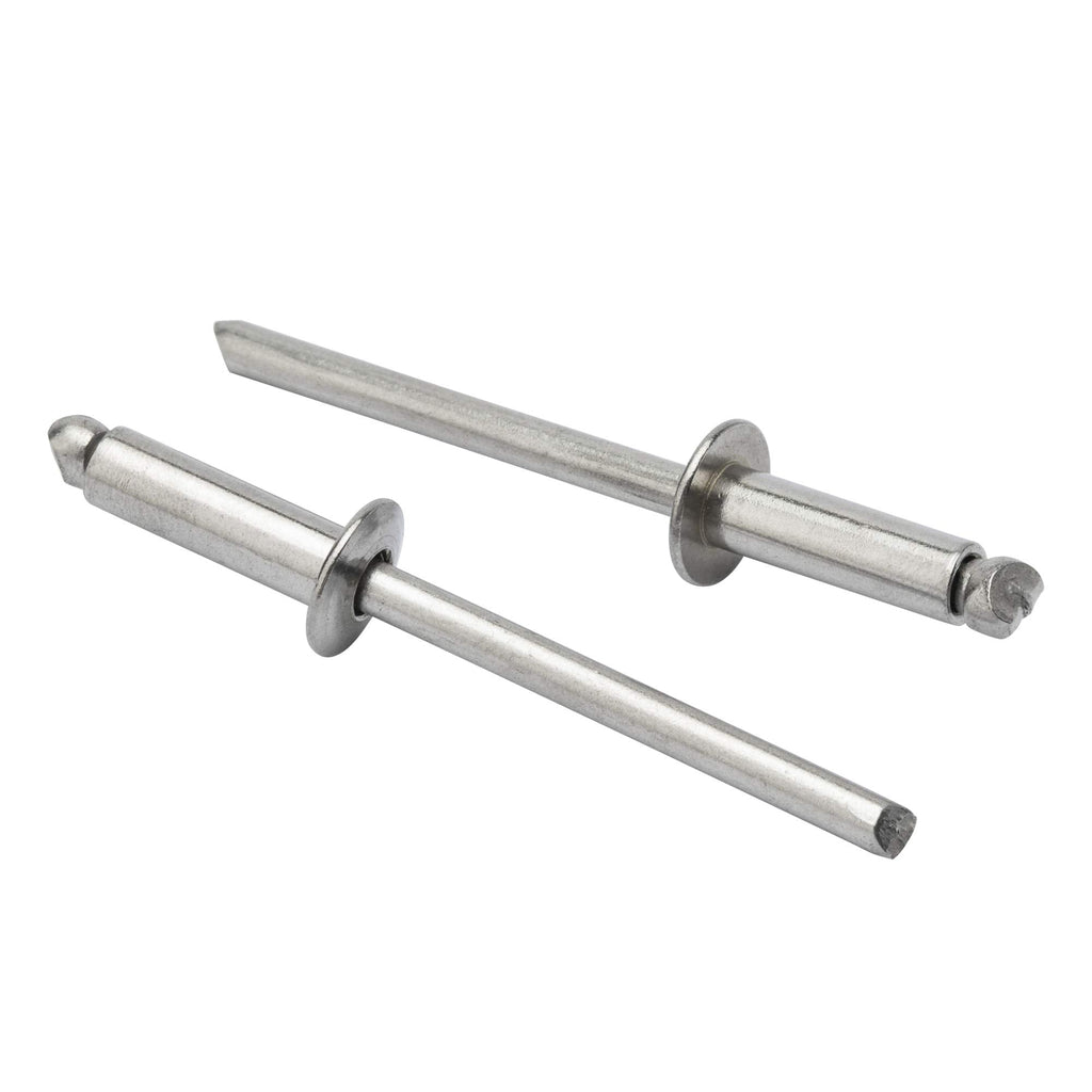 [Australia - AusPower] - ISPINNER 50pcs 1/8" x 1/2" Stainless Steel Blind Rivets, 3.2 x 12.7mm Pop Rivets, Pack of 50 1/8" x 1/2" 