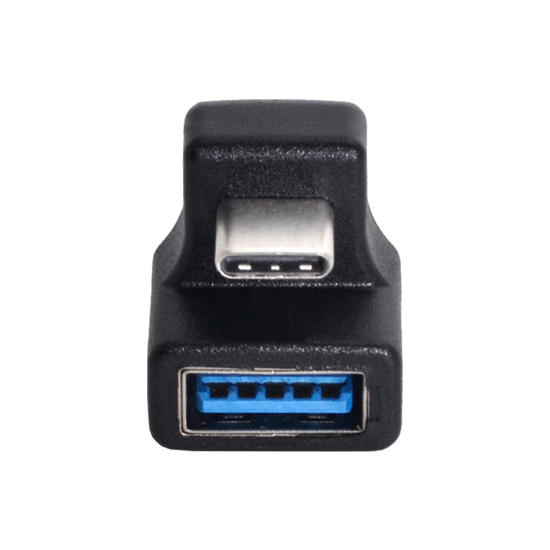 [Australia - AusPower] - Xiwai 180 Degree Up & Down Angled Type-C USB-C OTG to USB 5.0 Female Extension Adapter for Cell Phone & Tablet OTG Adapter Angled 