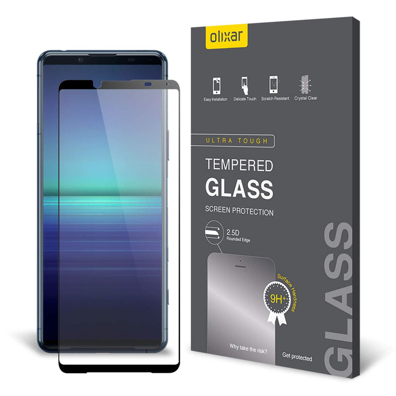 [Australia - AusPower] - Olixar Screen Protector for Sony Xperia 5 II, Tempered Glass - Reliable Protection, Supports Device Features - Full Video Installation Guide 