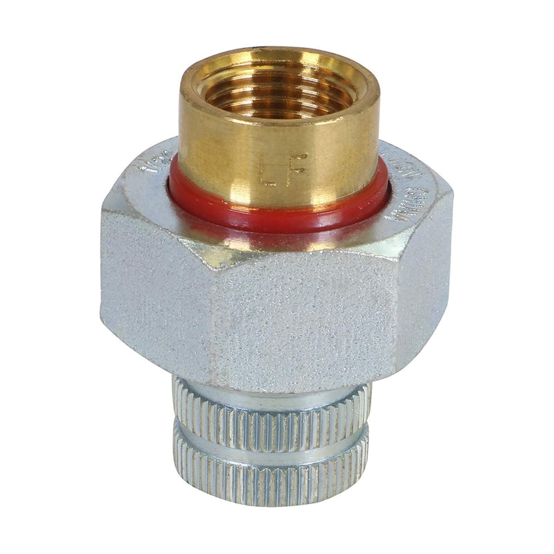 [Australia - AusPower] - Midline Valve EVGG0100-OM Dielectric Union Pipe Fitting 1 in. FIP Reduces Electrolysis Brass x Stainless Steel 1" FIP 
