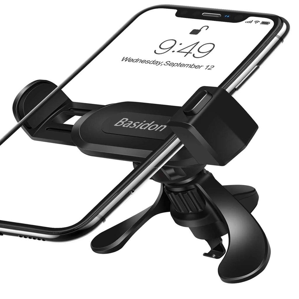[Australia - AusPower] - Car Phone Mount , [New Upgrade] Air Vent Car Phone Cradle with Stronger Vent Clip,Hands Free Cell Phone Holder for Car, Basidon Air Vent Phone Mount Compatible with All Smartphones Single 