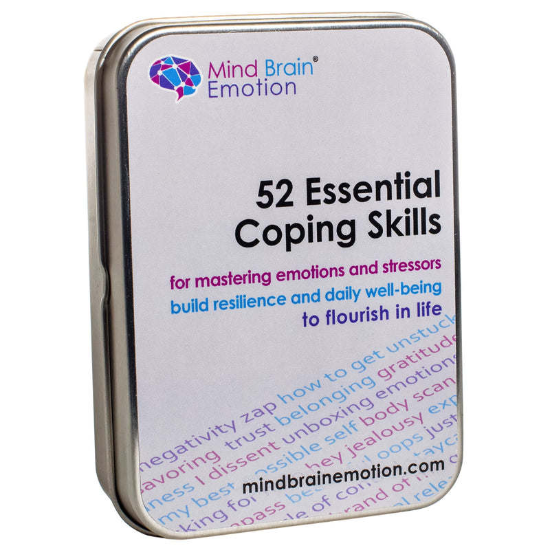 [Australia - AusPower] - 52 Essential Coping Skills Cards - Exercises for Stress Management, Anxiety Relief - Build Emotional Agility, Resilience, Confidence - Self Care Therapy Games for Teens, Adults - by Harvard Educator Stress Relief 