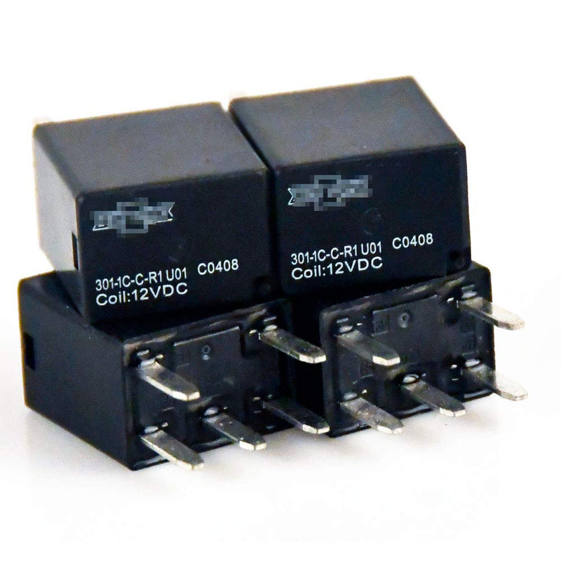 [Australia - AusPower] - Automotive Purpose Relays 301-1C-C-R1-U01-12VDC 5 PIN, 4 Pack 