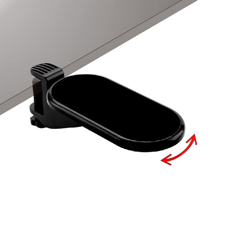[Australia - AusPower] - SKYZONAL Ergonomic, Adjustable Computer Desk Extender Arm Wrist Rest Support Mouse Pad Desk Computer Armrest Wrist Rest (Black) Black & Small Size 