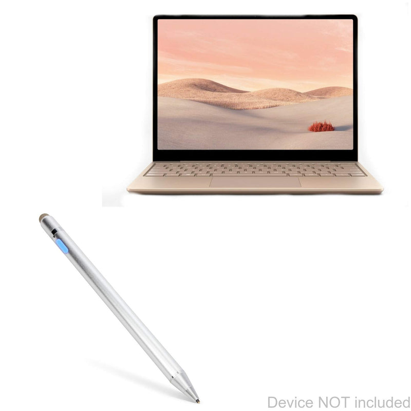 [Australia - AusPower] - BoxWave Stylus Pen for Microsoft Surface Laptop Go (Stylus Pen by BoxWave) - AccuPoint Active Stylus, Electronic Stylus with Ultra Fine Tip for Microsoft Surface Laptop Go - Metallic Silver 