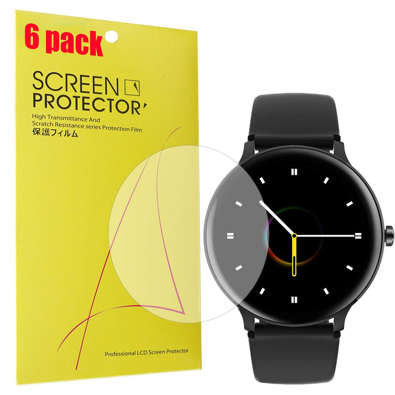 [Australia - AusPower] - Compatible for Blackview Smartwatch X2 Screen Protector, Youkei [6 Pack] Full Coverage PET Clear Film Compatible for Blackview X2 Smartwatch (6 pack) 6 pack 