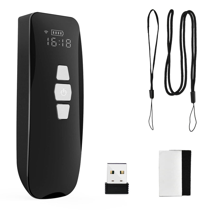 [Australia - AusPower] - NADAMOO Cordless Barcode Scanner, Portable Mini 1D 2D QR Bar Code Reader Connect to Phone Tablet Computer Laptop for Warehouse Store Library 