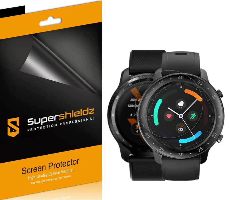 [Australia - AusPower] - (6 Pack) Supershieldz Designed for TicWatch Pro 3 / TicWatch Pro 3 Ultra GPS Smartwatch Screen Protector, High Definition Clear Shield (PET) 