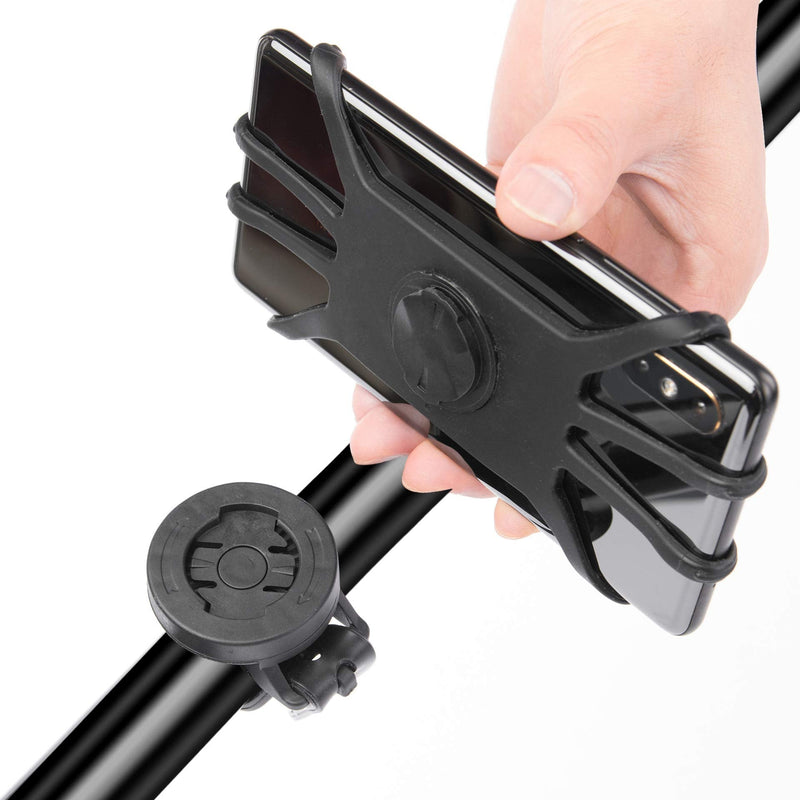 [Australia - AusPower] - Teague MTB Phone Mount, Garmin Handlebar Mount Silicone Phone Holder for iPhone/Samsung/Galaxy/LG and Compatible with All Garmin Bike GPS Mount 