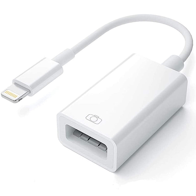 [Australia - AusPower] - [Apple MFi Certified]Apple Lightning to USB Camera Adapter USB 3.0 OTG Cable Adapter Compatible with iPhone/iPad,USB Female Supports Connect Card Reader,U Disk,Keyboard,Mouse,USB Flash Drive-Plug&Play 1 