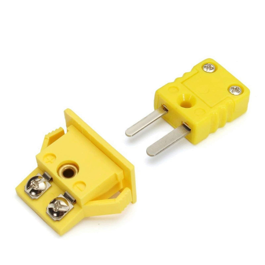 [Australia - AusPower] - SeaISee K-Type Panel Mount Thermocouple Miniature Socket and Plug Connector(Yellow) 