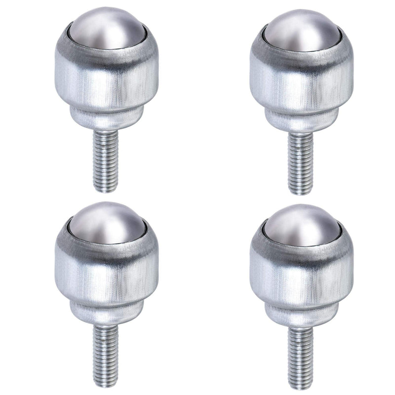 [Australia - AusPower] - uxcell Ball Transfer Bearing Unit 17mm 44Lbs Carbon Steel Bolt-Fixing Type for Transmission Pack of 4 