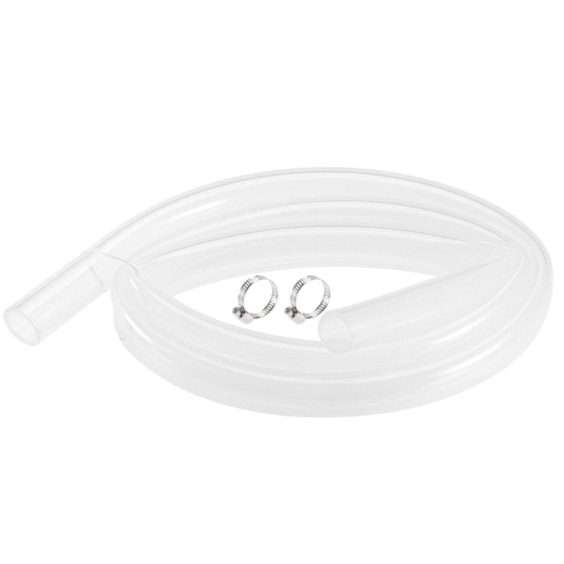 [Australia - AusPower] - uxcell Silicone Tubing 19mm(3/4") ID 25mm(1") OD 5ft(1.5m) Silicone Rubber Tube Air Hose Water Pipe Clear with Clamps 