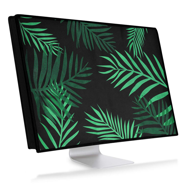 [Australia - AusPower] - kwmobile Computer Monitor Cover Compatible with 24-26" Monitor - Palm Leaves Green/Dark Green/Black Palm Leaves 07-80-01 