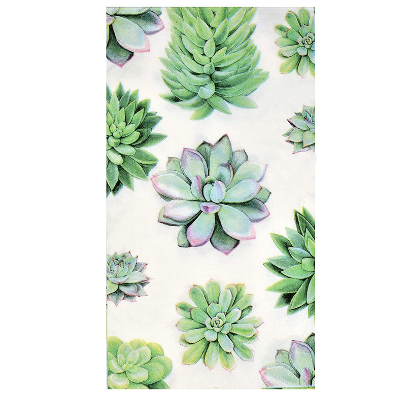 [Australia - AusPower] - 100 Cactus Guest Napkins 3 Ply Disposable Paper Succulent Flower Dinner Hand Napkin for Bathroom Powder Room Wedding Anniversary Holiday Birthday Spring Tea Party Bridal Baby Shower Decorative Towels 